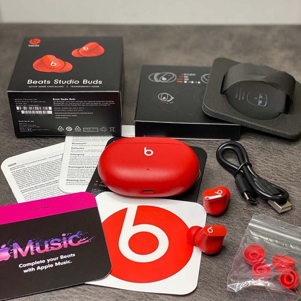 Beats Studio Busd In-Ear Noise Cancelling Headphones Red - Picture 9 of 9
